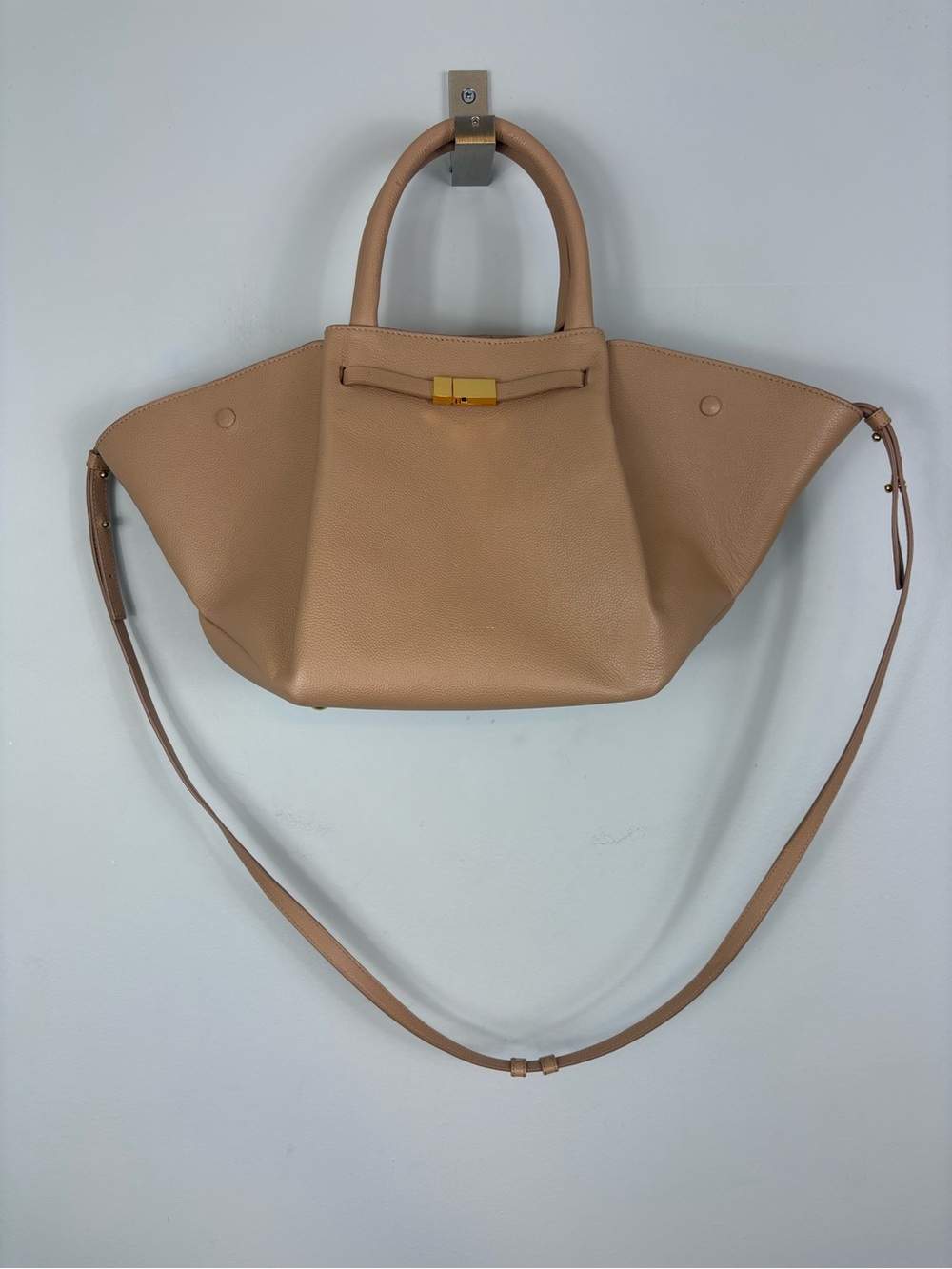 Demellier The Midi New York Tote Bag Light Tan